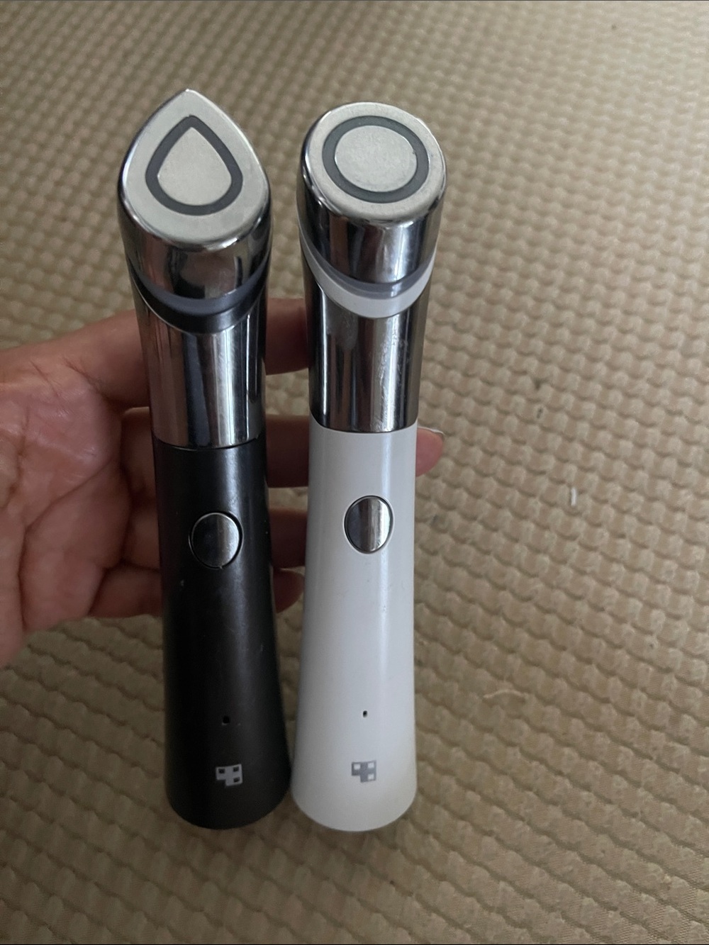 Portable Facial Massage Device - Black & White